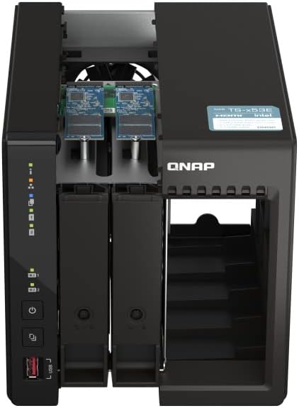 Qnap TS-253E 8G, 2 Bay NAS (Intel® Celeron® J6412 4-Core/4-Thread Prozessor, Turbo bis zu 2,6 GHz, D