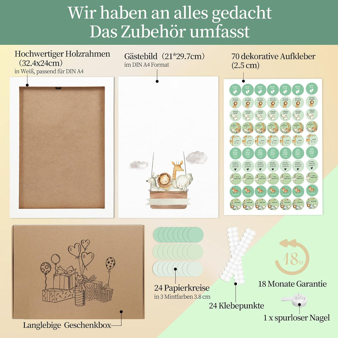 Gästebuch Taufe, Babyparty Gästebuch, Baby Shower Deko, Geschenk Mädchen, Baby Taufbuch Junge Mädche