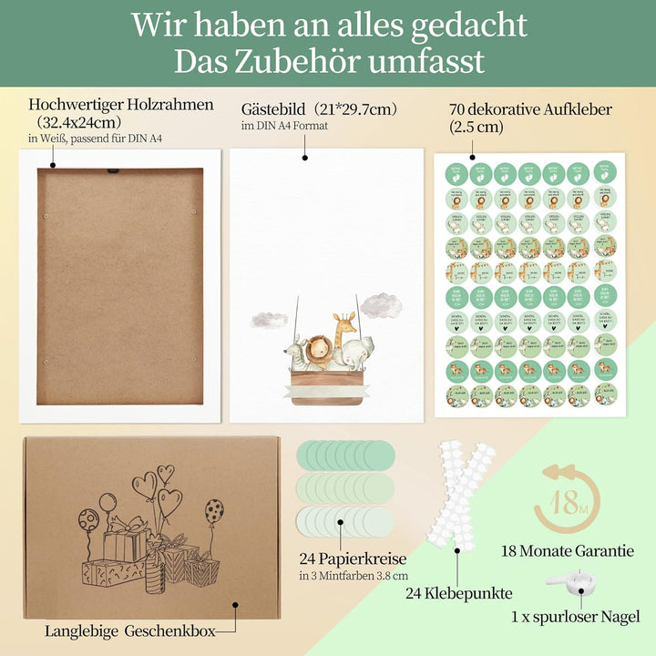 Gästebuch Taufe, Babyparty Gästebuch, Baby Shower Deko, Geschenk Mädchen, Baby Taufbuch Junge Mädche