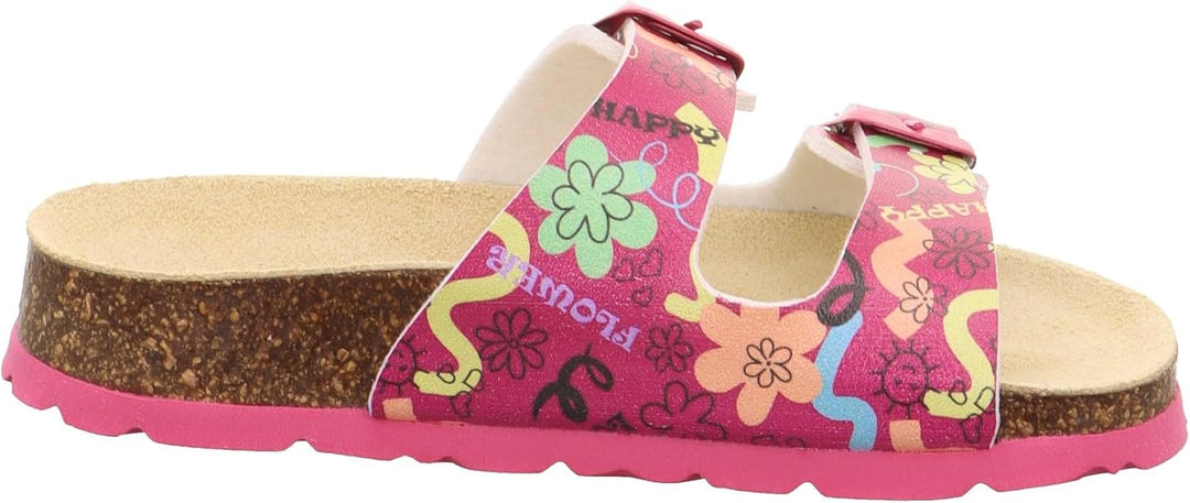 Superfit Jungen Fussbettpantoffel Hausschuh 38 EU Pink Mehrfarbig 5520, 38 EU Pink Mehrfarbig 5520