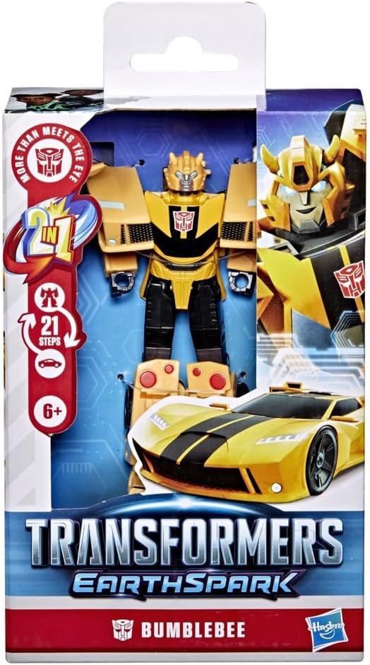 Transformers Spielzeug EarthSpark Deluxe-Klasse Bumblebee, 12,5 cm grosse Action-Figur, Roboterspiel