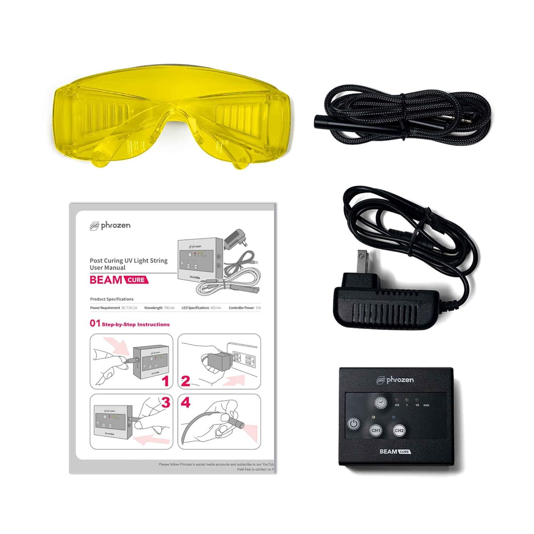 Phrozen Cure Beam | UV-Taschenlampe für Resin 3D Drucker | 405nm LED Harz-Härten Licht Lampe | Mini