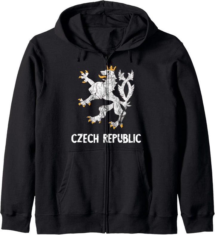 Tschechien Tschechischer Löwe Czech Republic Czechia Stolz Kapuzenjacke