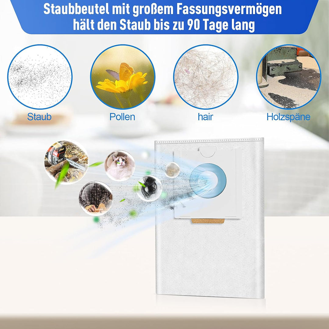 8 Stück 496187 Staubbeutel für Festool SELFCLEAN CT 26 / CTM 26 E/CTL 26 E CLEANTEC Serie Absaugmobi