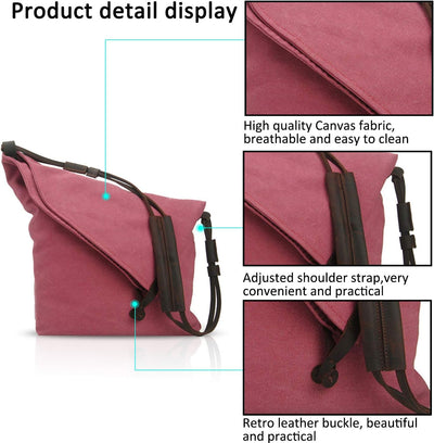 FANDARE Retro Umhängetasche Männer/Frauen 13 Zoll Laptop Business Crossbody Bag Outdoor Reise Campin