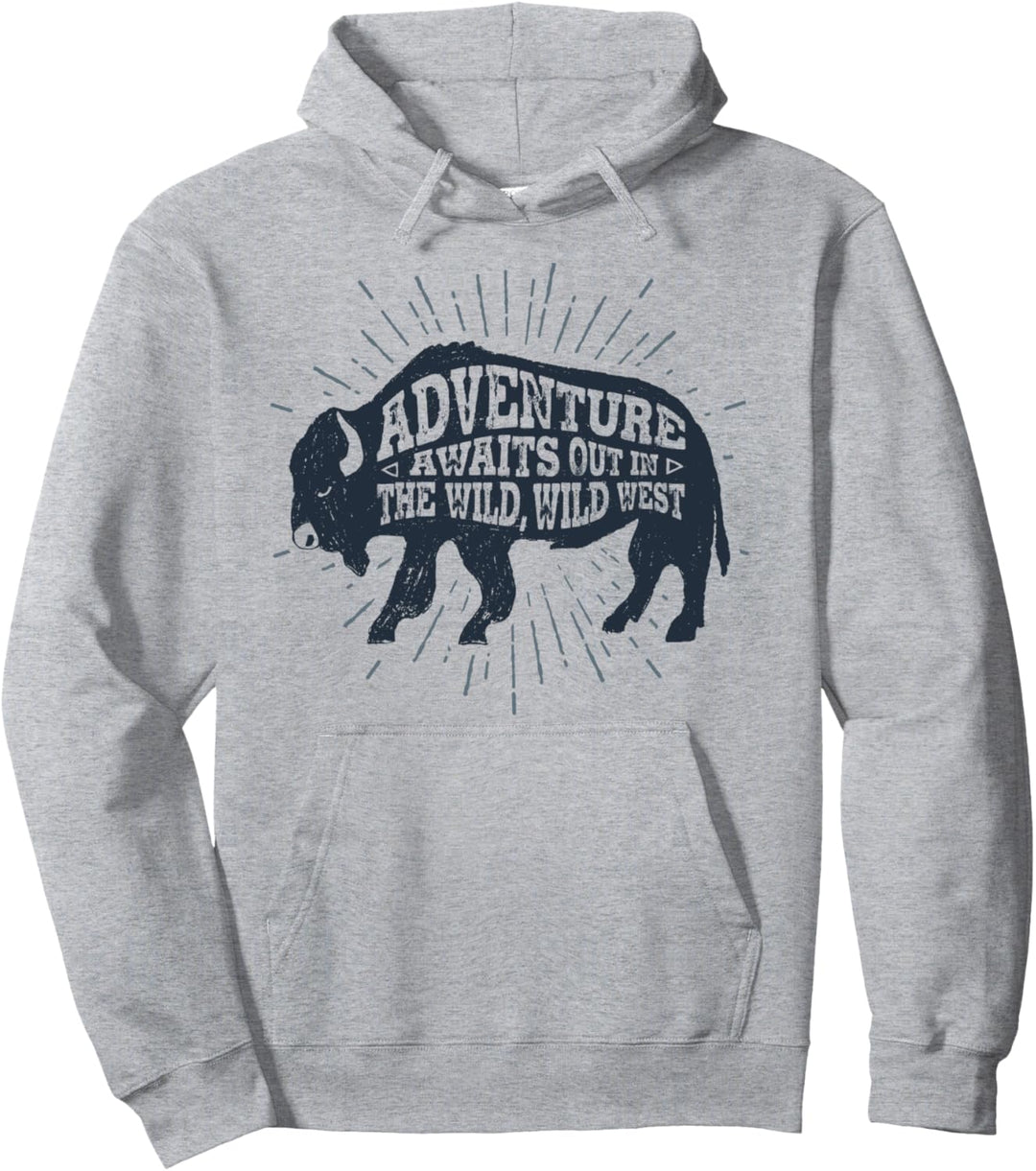 Adventure West Native American Tribal Art Wild Bull sacred Pullover Hoodie