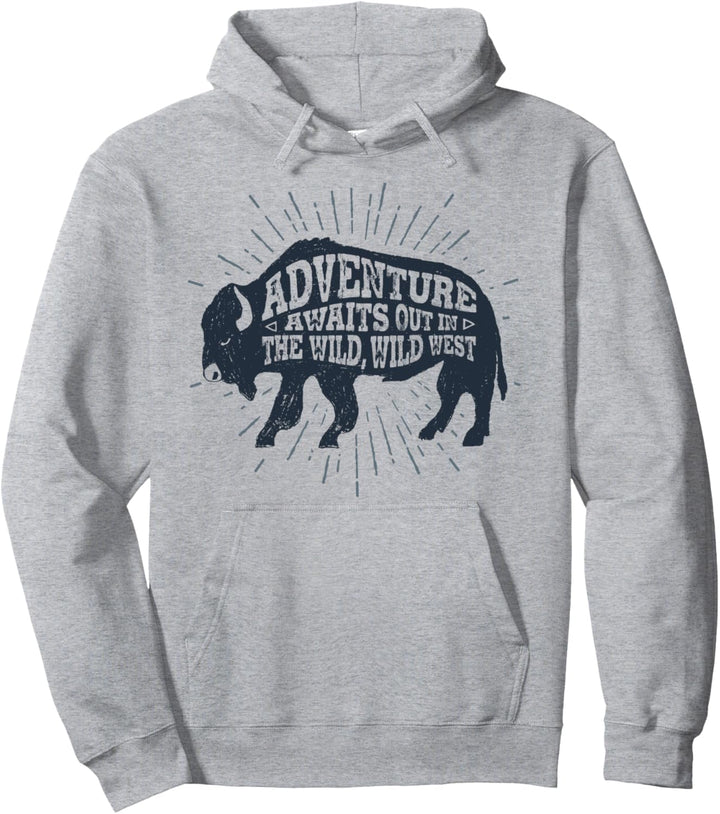 Adventure West Native American Tribal Art Wild Bull sacred Pullover Hoodie