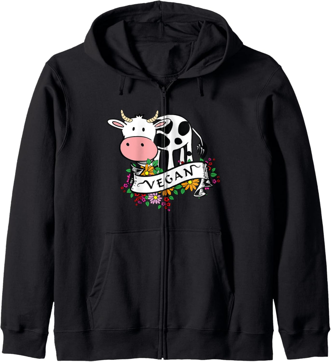 Vegan Cow - Animal Are Friends Not Food Kapuzenjacke