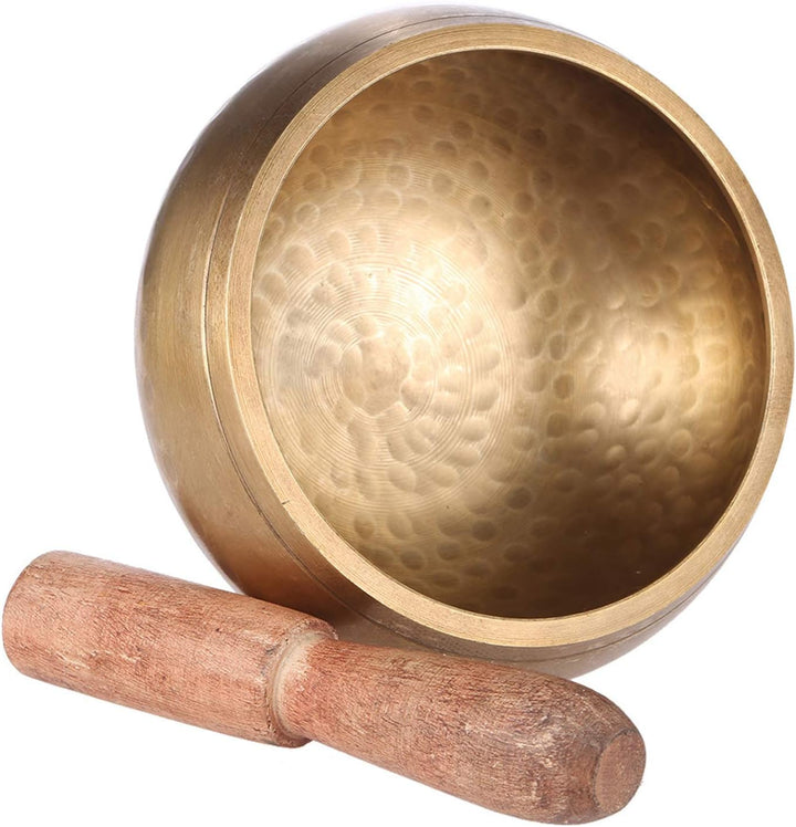 Btuty 7,6 cm handgefertigte tibetische Glocke Metall-Klangschale mit Klöppel für Buddhismus, buddhis