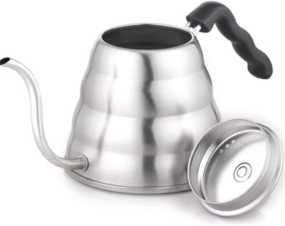 Hario V60 Wasserkocher, Edelstahl, Silber 1 Stainless Steel, Silver 1 Single, Stainless Steel, Silve