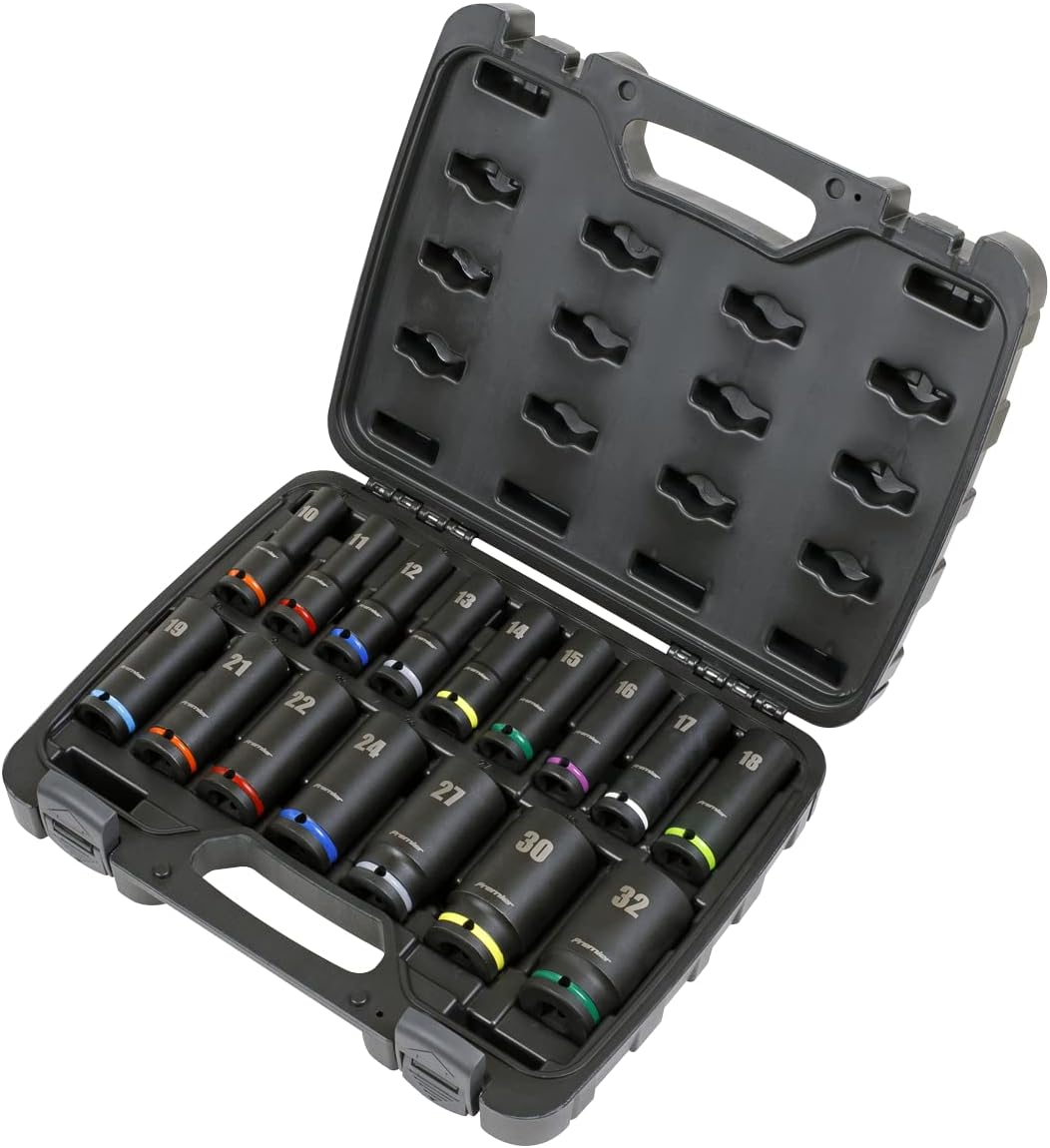 Sealey 1,27 cm (1/2 Zoll) Vierkantantrieb, Schlag-Steckschlüssel-Set, 16-teilig AK5818M