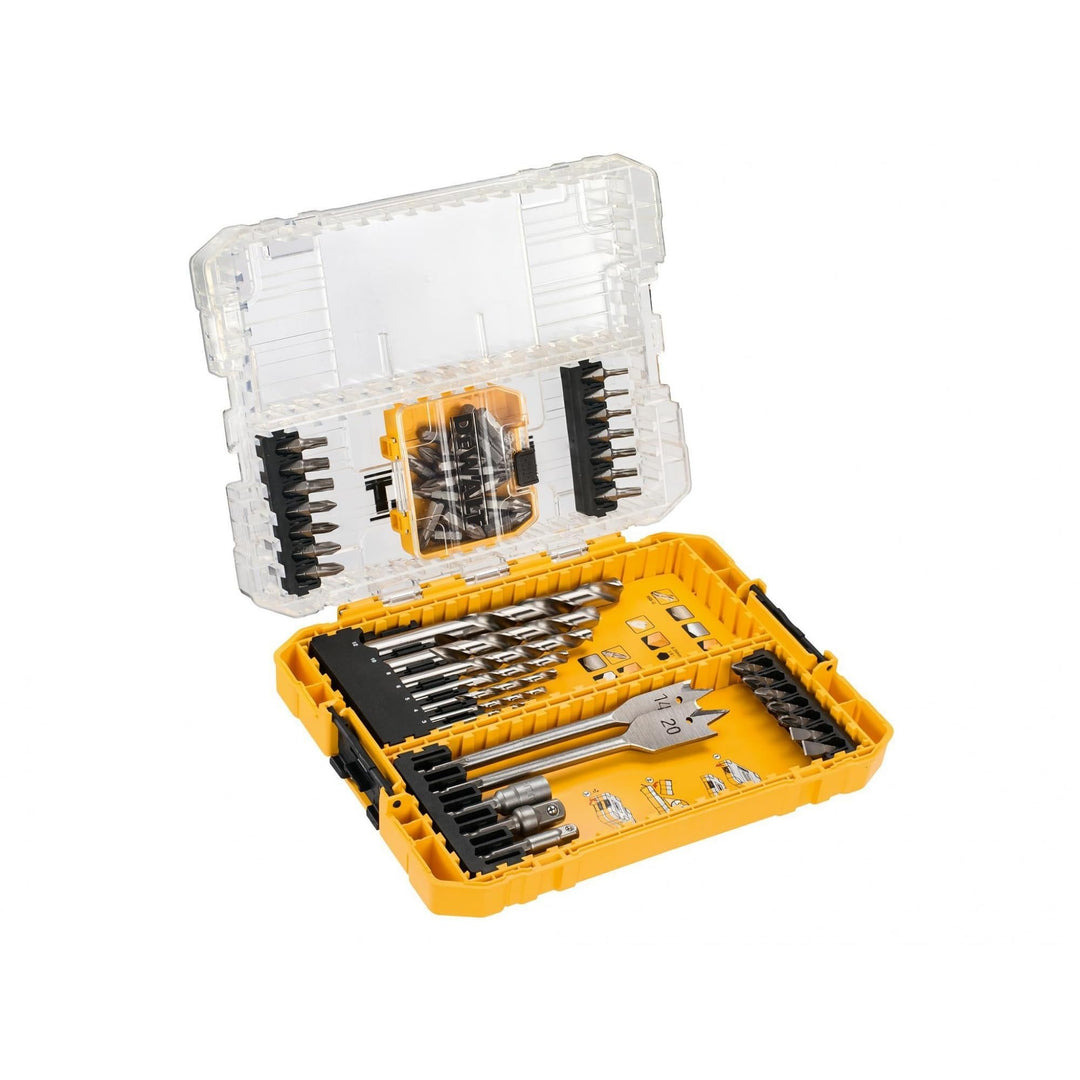 Dewalt HSS-G Metallbohrer und Bit-Set DT70757 (55-teilig, Bohrer mit rechtsschneidender Spiralnut Ty