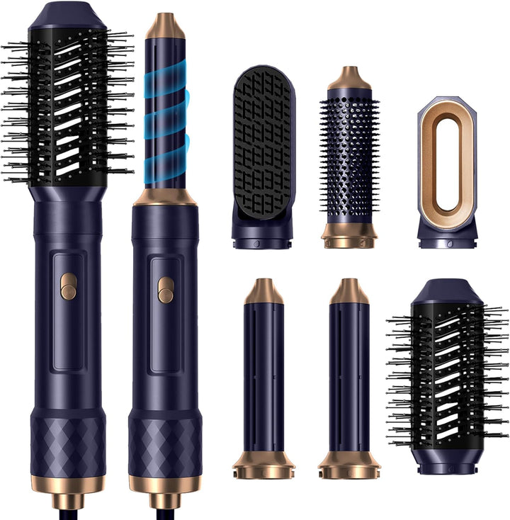 Airstyler 6 in 1 mit Luft-Lockenstab 1000W Ionen Haartrockner Hairstyler Warmluftbürste Rundbürstenf