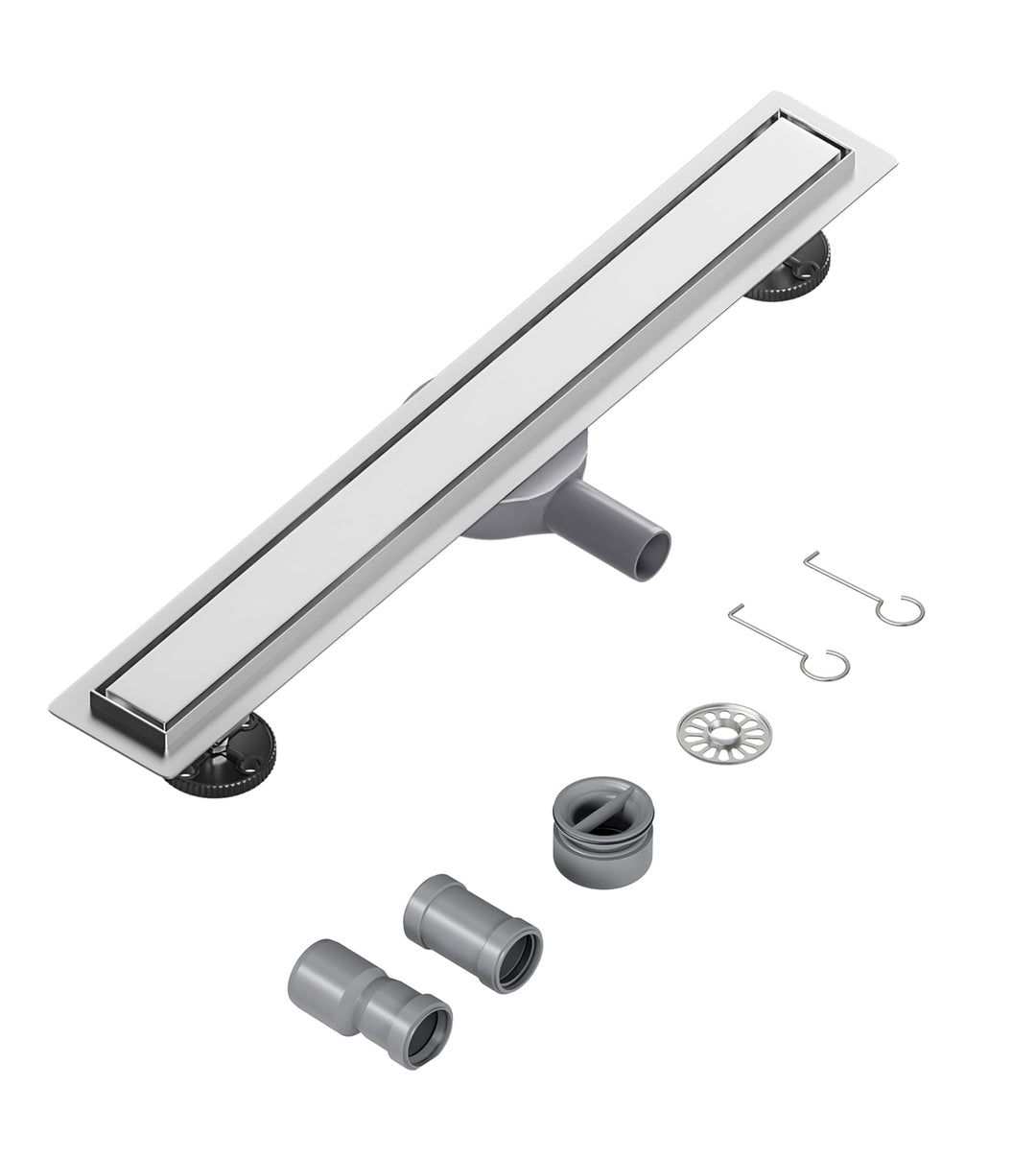 Neodrain Duschrinne 60cm Edelstahl Bodenablauf - 360° Siphon Befliesbar Duschablauf Flach mit Geruch
