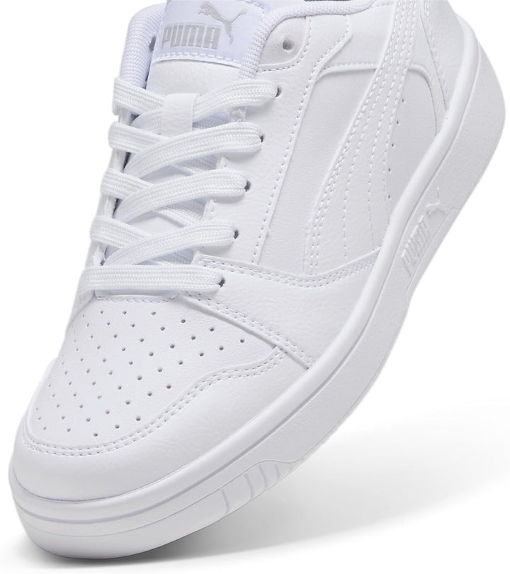PUMA Unisex Kinder Rebound V6 Lo Jr Sneaker 36 EU White Cool Light Gray, 36 EU White Cool Light Gray