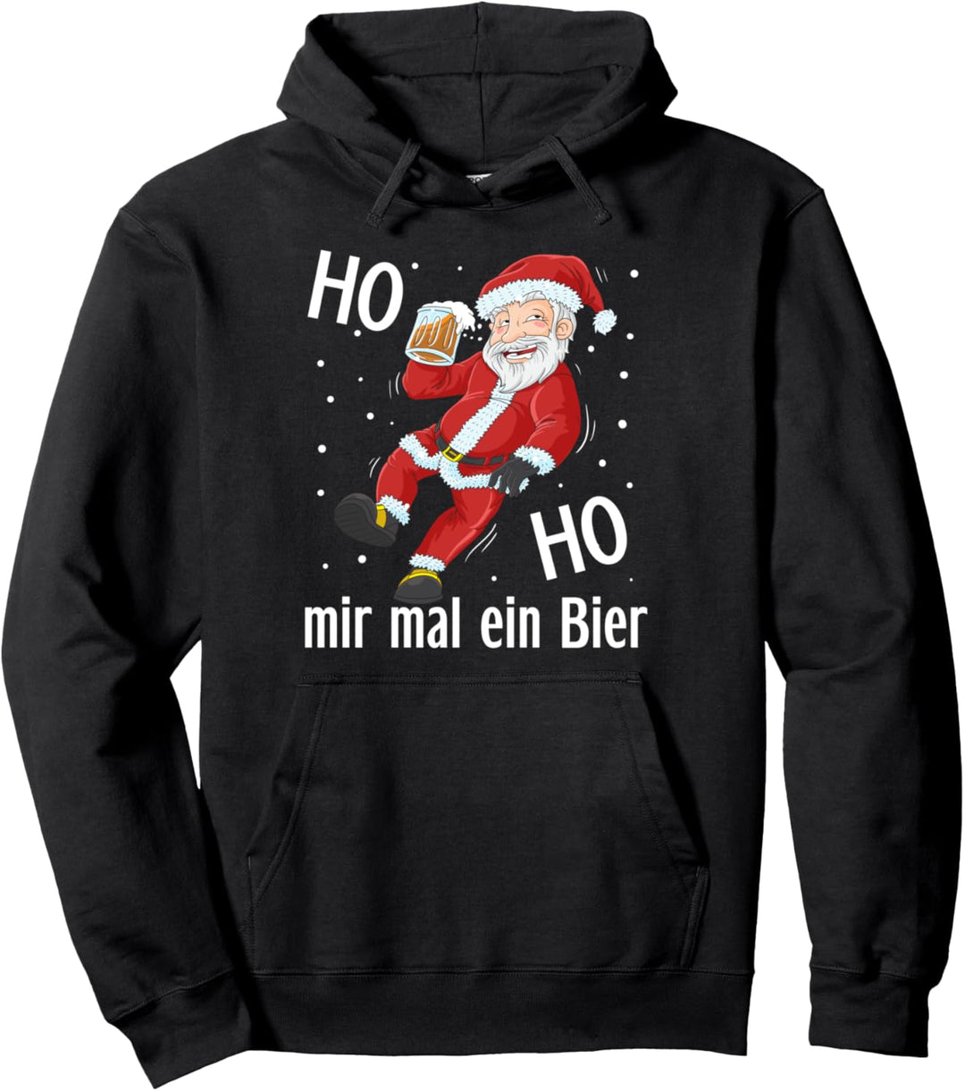 Ho Ho Hol mir ein Bier Weihnachten Lustiges Geschenk Pullover Hoodie