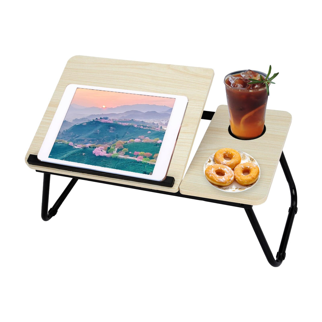 Trintion Faltbare Laptoptisch 55x32x25cm Notebooktisch Betttisch Klappbar Notebook Laptop Bett Table