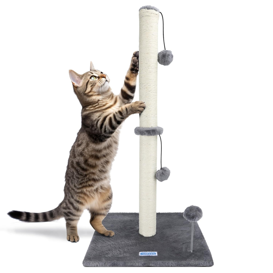 Nobleza Katzen-Kratzbaum, 80 cm Hoch Kratzsäule, Kratzstamm für mittelgrosse und grosse Katzen mit S
