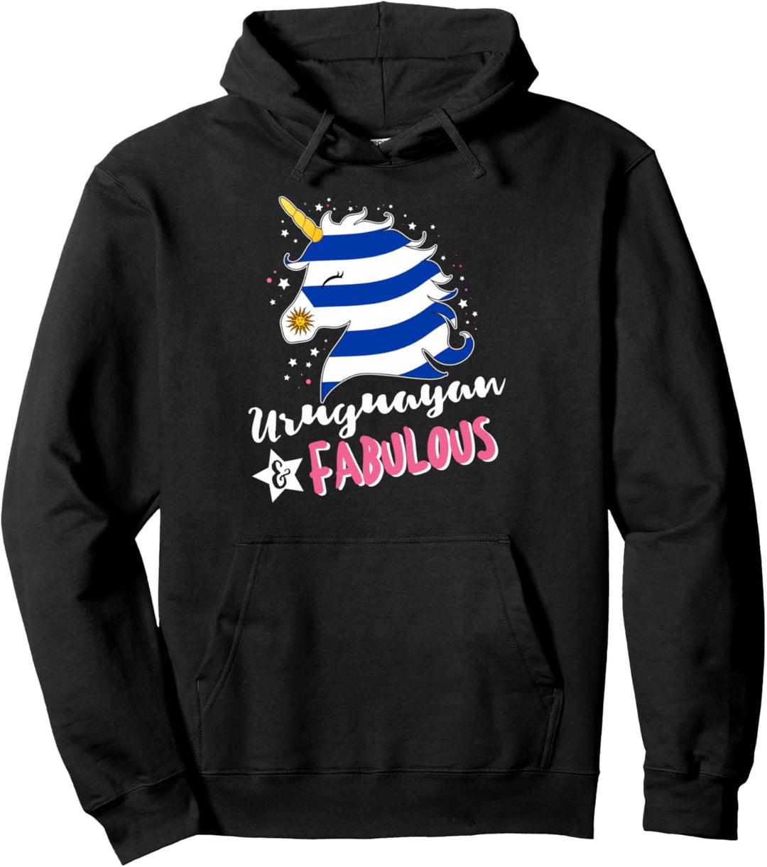 Uruguayisches Einhorn Uruguay-Flagge Pullover Hoodie