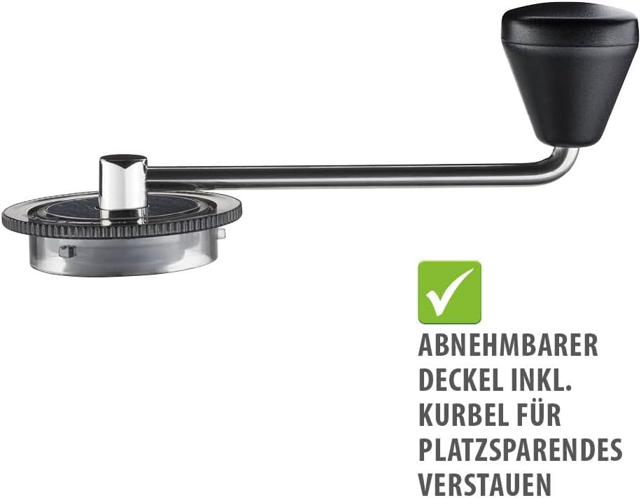 GEFU Kaffeemühle LOCO | Manuelle Kaffeemühle mit Keramikmahlwerk | 5 Mahlstufen für Espresso, Filter