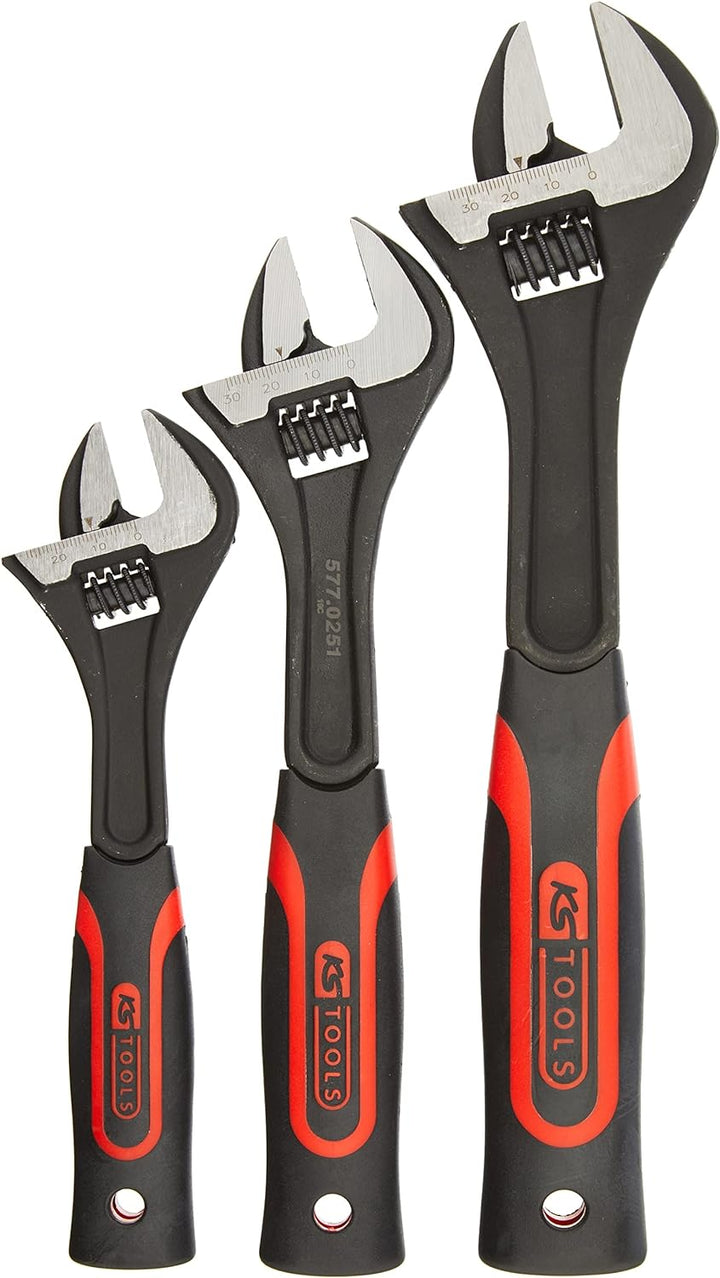 KS Tools 577.0199 CLASSIC Rollgabelschlüssel-Satz 2-Komponenten-Griff, 3-tlg.