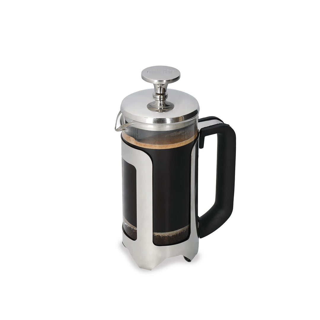 La Cafetière Roma Cafetière aus Edelstahl, 3 Tassen, silberfarben, in Geschenkverpackung, Silber Thr