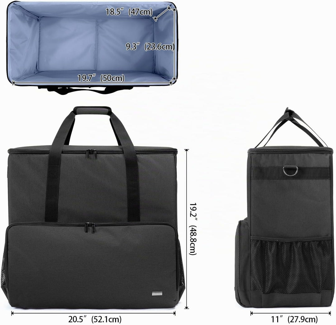 CURMIO Reisetasche für Desktop Computer, Tragetasche für Computer PC-Gehäuse, Tastatur, Kabel usw, P