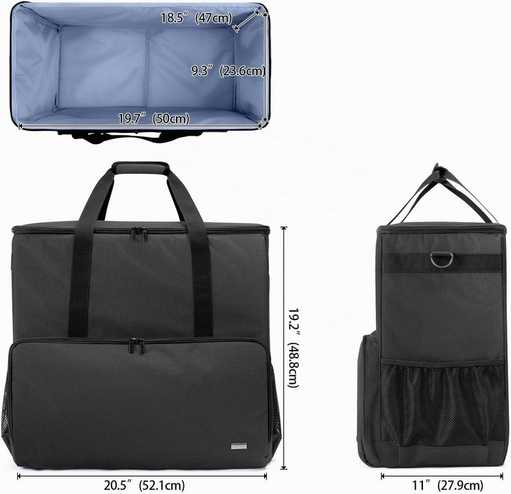 CURMIO Reisetasche für Desktop Computer, Tragetasche für Computer PC-Gehäuse, Tastatur, Kabel usw, P