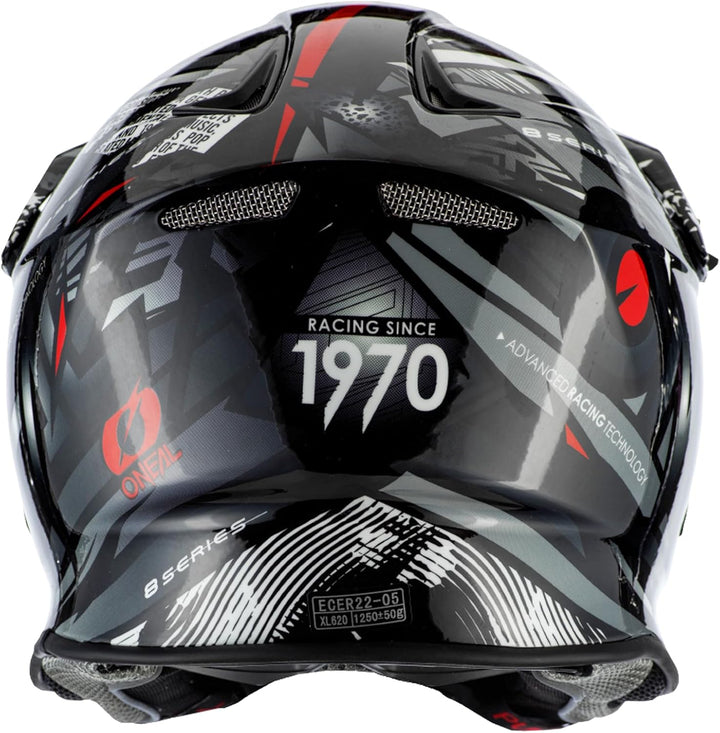 O'NEAL | Motocross-Helm | MX Enduro Motorrad | Innovative und leichte Fiberglas Aussenschale, Doppel