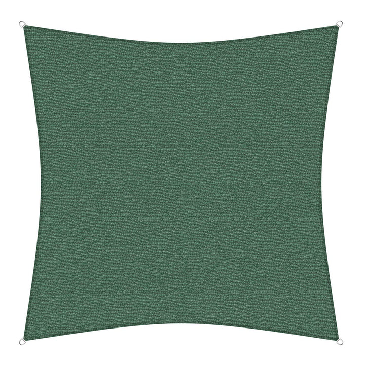 sunprotect 83210 Professional Sonnensegel, 3 x 3 m, Quadrat, Wind- & wasserdurchlässig, grün 3 x 3 m