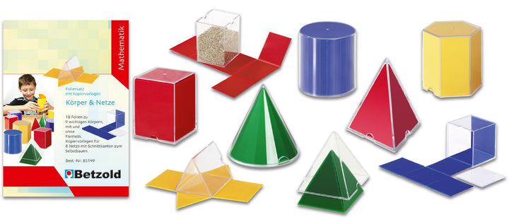 Betzold - Geometriesatz Körper und Netze - Körperformen Geometrieformen Volumen NoColor, NoColor