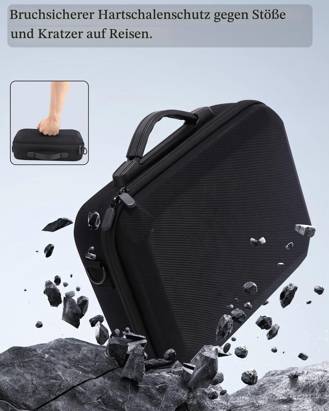 Tasche für DJI Mini 4K/2 SE Drohne, Tragbare Tragetasche für Drohne, RC-N1C Fernsteuerung, Propeller