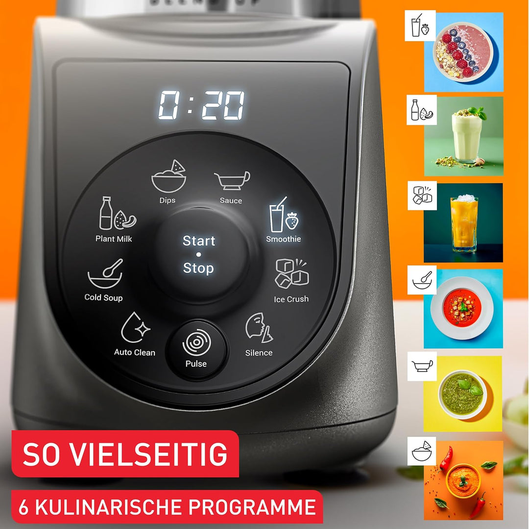 Tefal Blend Up Mini-Mixer, 1000 W, 8 Automatikprogramme, Powelix-Klingen, automatischer Reinigungsmo