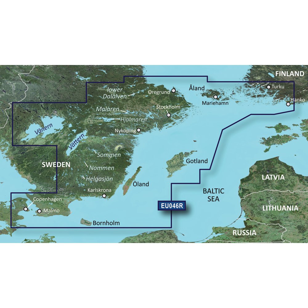 010-C0782-00 Garmin BlueChart g3 VEU046R Vision Regular, Südost Schweden Öregrund, Åland und Malmö,