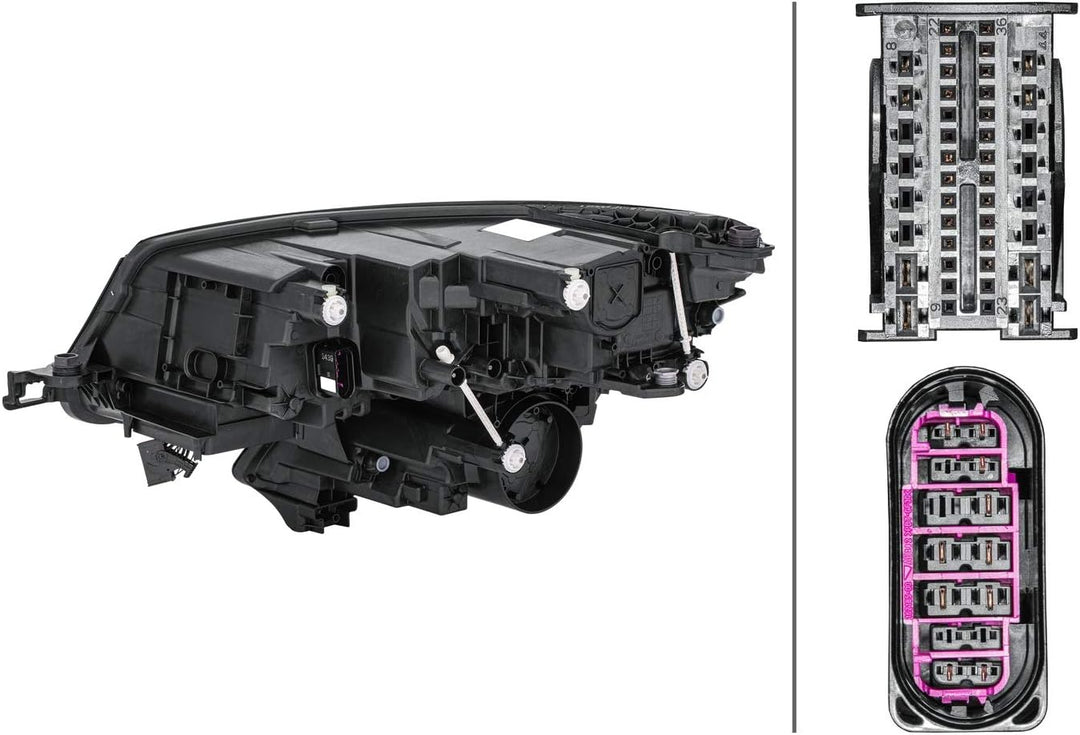 HELLA 1ZX 012 669-401 LED Scheinwerfer - für u.a. Skoda Kodiaq (NS7, NV7) - ECE - für Rechtsverkehr