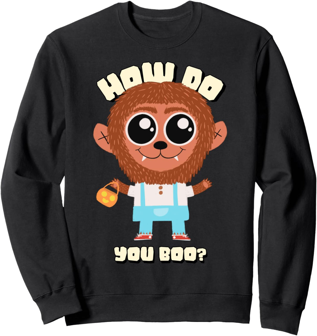 Wie boo du lustiges Kostüm Halloween Sweatshirt