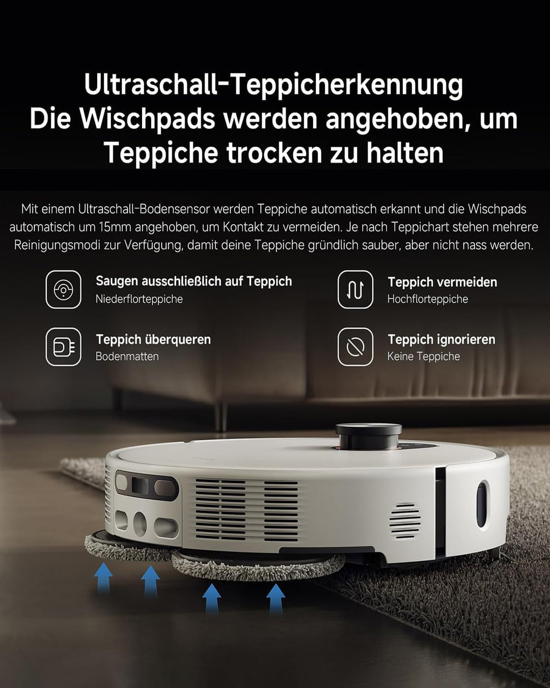 XIAOMI Robot Vacuum 5 Pro - Saugroboter mit Wischfunktion – Staubsauger Roboter ，dToF Smart Retracta
