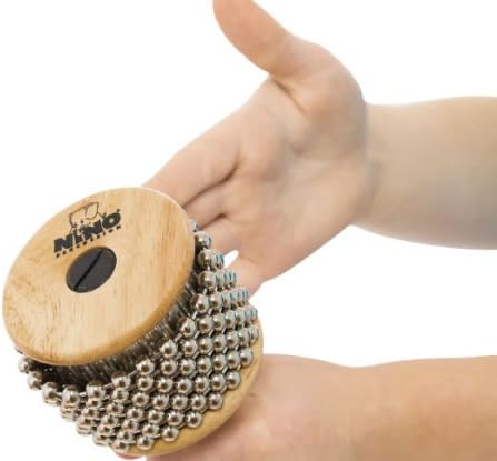 Nino Percussion Cabasa Instrument Small - Kleines Musikinstrument für Kinder ab 4 Jahren - Birkenhol