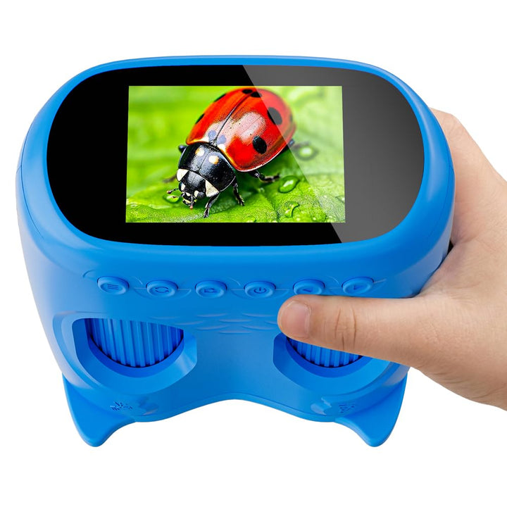 2-in-1 Digitales Mikroskop für Kinder und Teleskop, Temodu 4K 2.0" Bildschirm, 1000X USB tragbares T