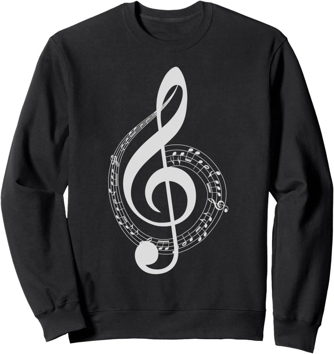 Violinschlüssel Noten Musiklehrer Geschenk Sweatshirt