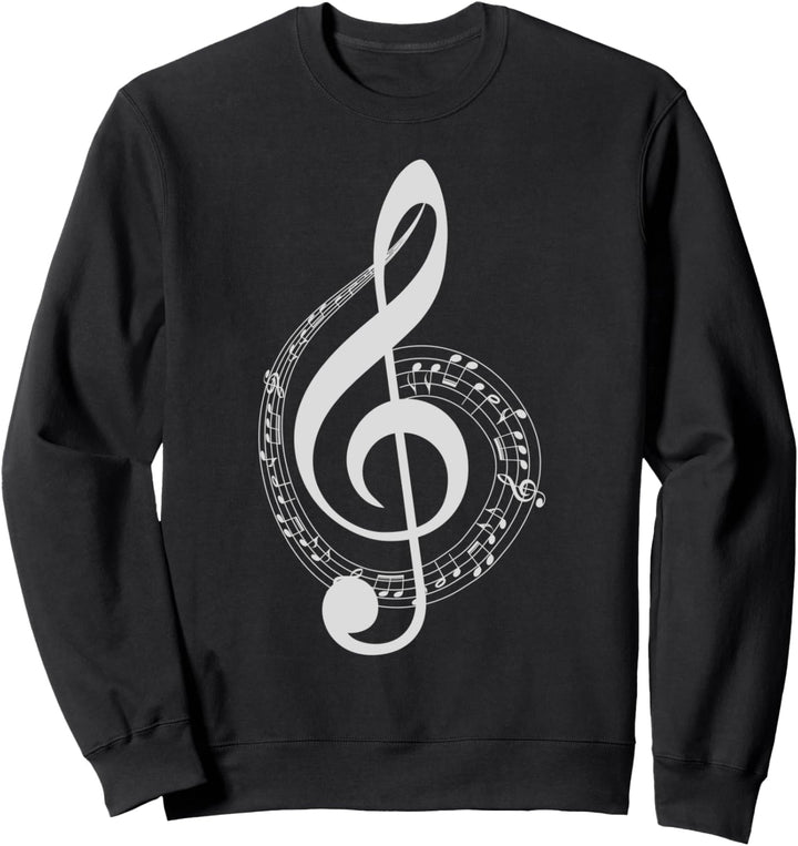 Violinschlüssel Noten Musiklehrer Geschenk Sweatshirt