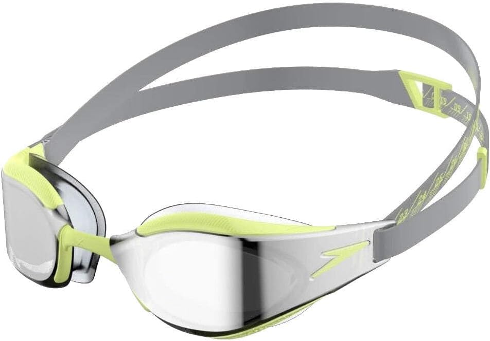 Speedo Unisex Fastskin Hyper Elite Mirror Schwimmbrillen (1er Pack) Einheitsgrösse Grey/Green, Einhe