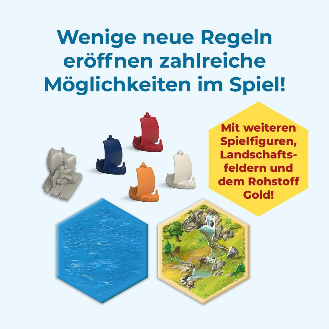 Kosmos 684679 Catan - Seefahrer, Erweiterung zu Catan - Das Spiel, Brettspiel für 3-4 Personen ab 10