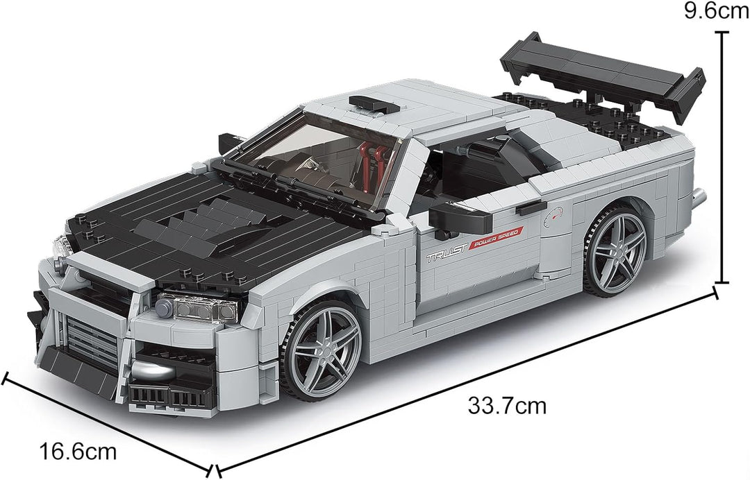 Mould King 10113 Technik Sportwagen Modell, Kreativität Technologie GTR Rennen Cabrio Auto Modellaut