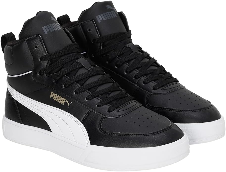 Puma Jungen Puma Caven 2.0 MidSneaker 44.5 EU Puma Black Puma White Puma Team Gold Ebony, 44.5 EU Pu