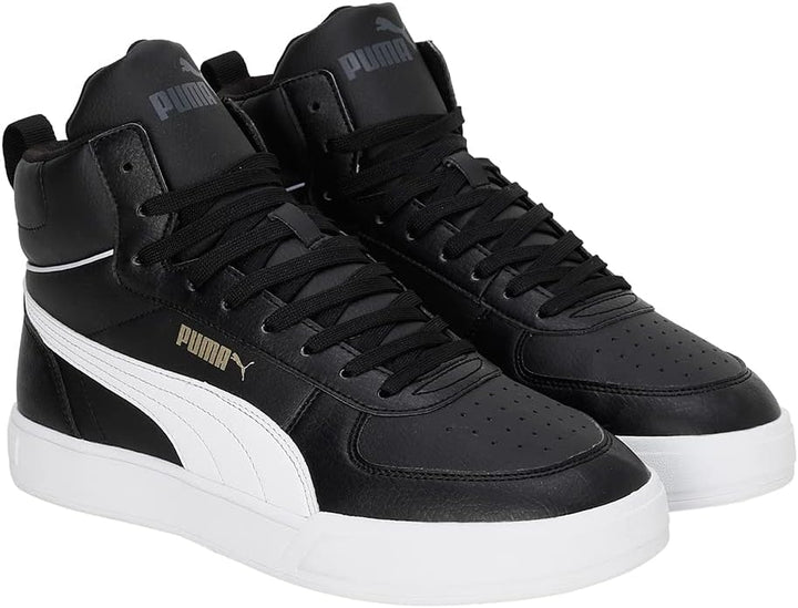 Puma Jungen Puma Caven 2.0 MidSneaker 44.5 EU Puma Black Puma White Puma Team Gold Ebony, 44.5 EU Pu