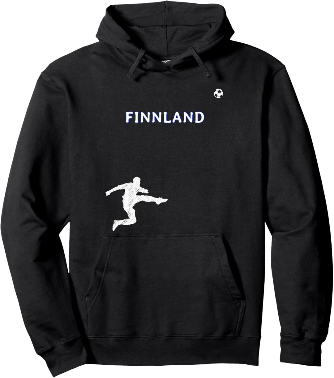 Suomi jalkapallo Finnland Fussball Pullover Hoodie