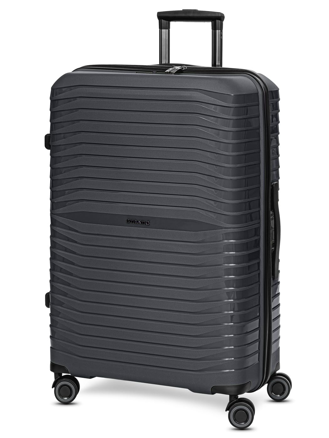 Stratic Shine Koffer & Trolley Gross | Hergestellt aus Bruch- & Kratzfestem Polypropylen mit 4 Rolle