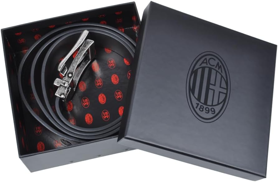 Ac Milan Unisex 143404 L-XL Gürtel, Schwarz, L
