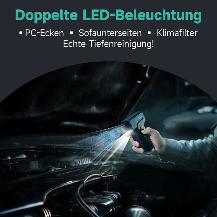Kica JetFan Ultra Elektrisches Staubgebläse & Druckluftspray – 130000 U/min, 48 m/s Windgeschwindigk